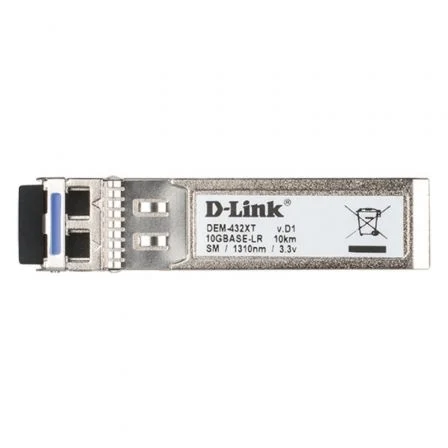 D-Link DEM-432XT Módulo Transceptor SFP+ Fibra Óptica 10 Gbps 1310 nm D-Link DEM-432XT Módulo Transceptor SFP+ Fibra Óptica 10 Gbps 1310 nm
